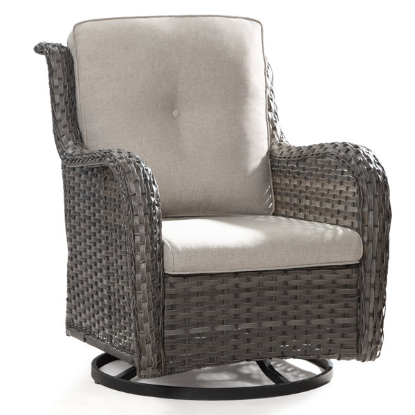 Wildon Home® Pompidou Swivel Patio Chair with Cushions & Reviews | Wayfair