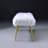 White And Gold Bench With Straight Legs-1155096990