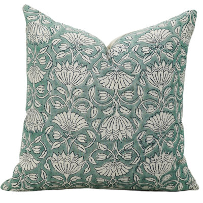 Housse de coussin en coton Floral