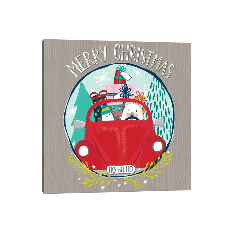 Jingle All The Way II by Sarah Callis - Gallery-Wrapped Canvas Giclée on Canvas, 30.48 cm H x 30.48 cm W, Canvas