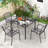 39.4" Square Patio Dining Table 