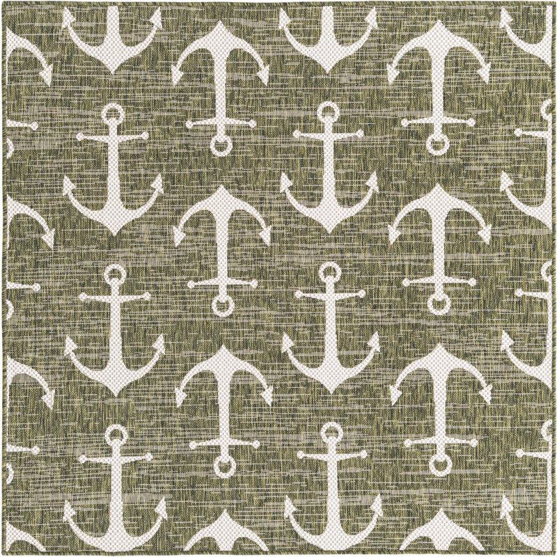 Tapis vert d'extérieur Ayton, Carré 5 pi 3 po