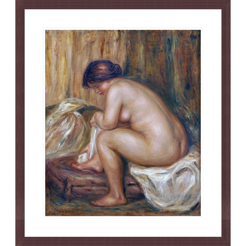 «After the Bath» par Pierre-Auguste Renoir, impression giclée encadrée, 26.87" H x 23.5" W