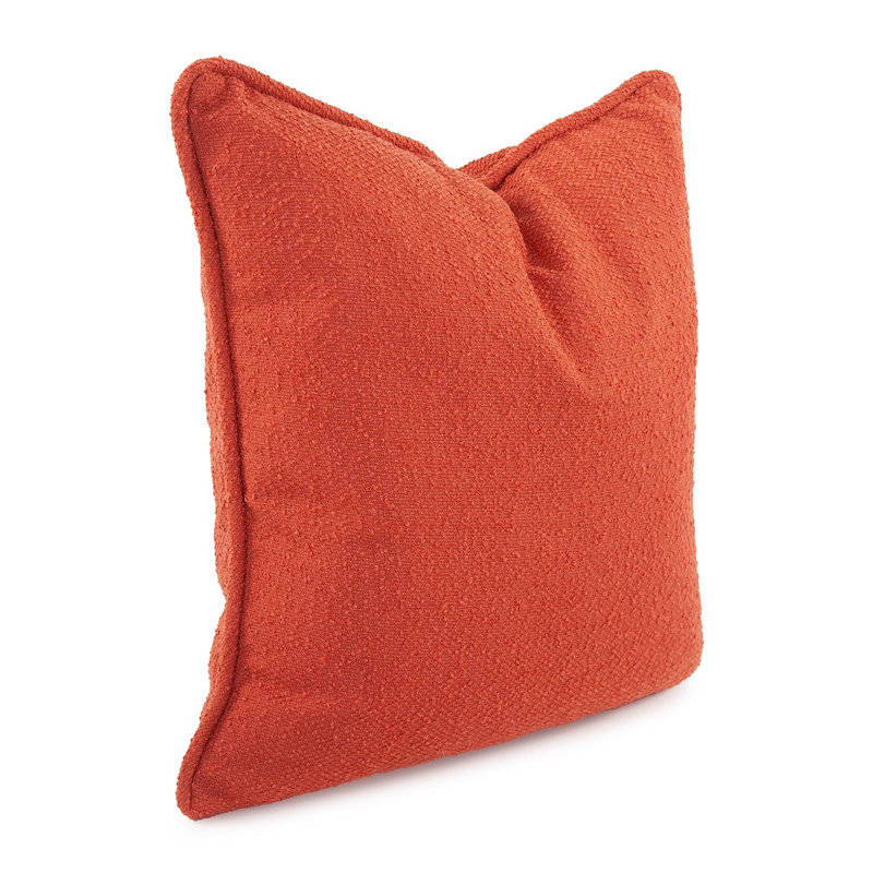 Coussin corail d'Alicante, Carré H 24 po x l 24 po, Orange