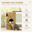 Lit pour chat à plusieurs couches avec trois et quatre coussins - Tour tissée à la main pour chats d'intérieur