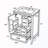 Bathroom Vanity with Ceramic Sink, Double-Layer Door Shelf and 3 Drawers-1280828598