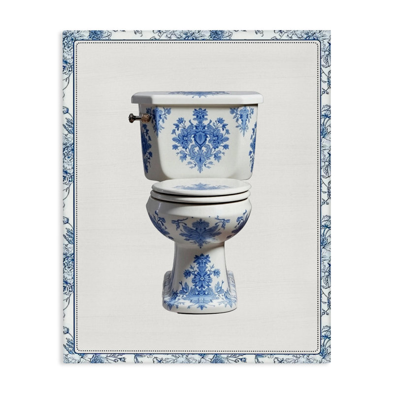 Toile de toilette rétro de style chinois, signée lettrée et doublée, H 48 po x l 36 po