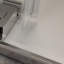 Bande de joint de porte de douche durable et flexible - empêche les fuites d'eau, garde la salle de bain sèche et propre en nickel brossé