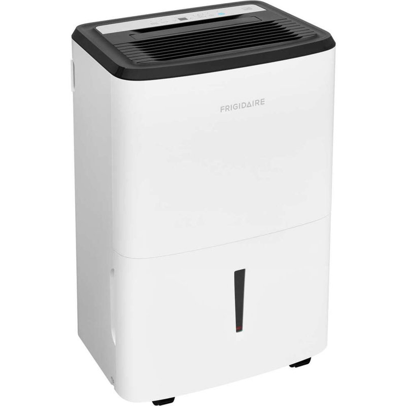 Frigidaire 50-Pint White Dehumidifier with Built-In Pump