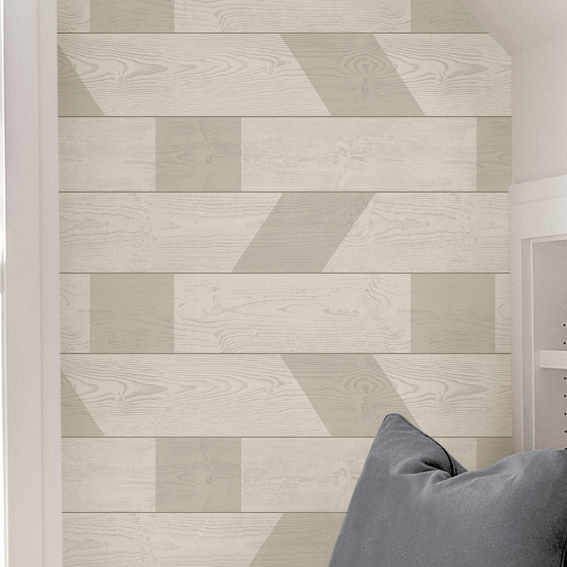 Papier peint adhésif naturel Natural Shiplap