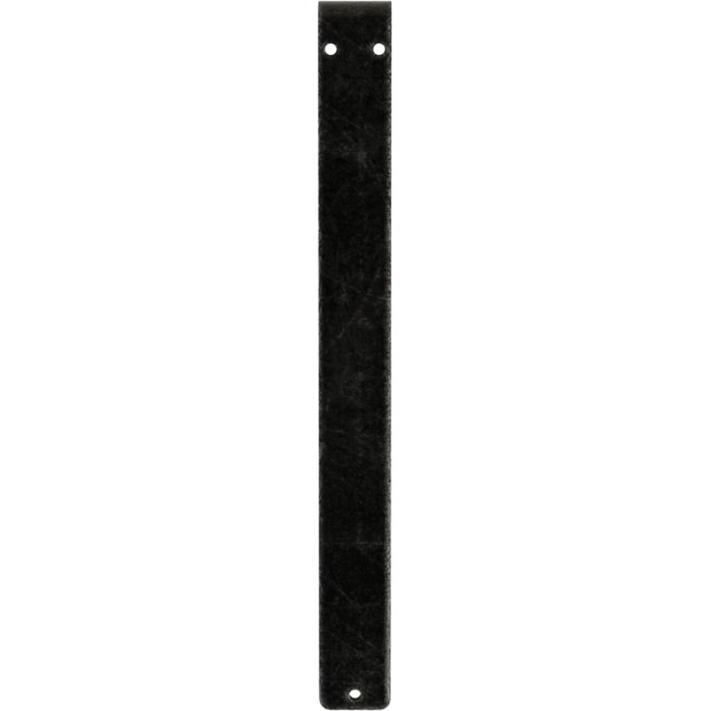 Support traditionnel en fer forgé, Étain antique, H 10 po x l 1,5 po x P 7,5 po