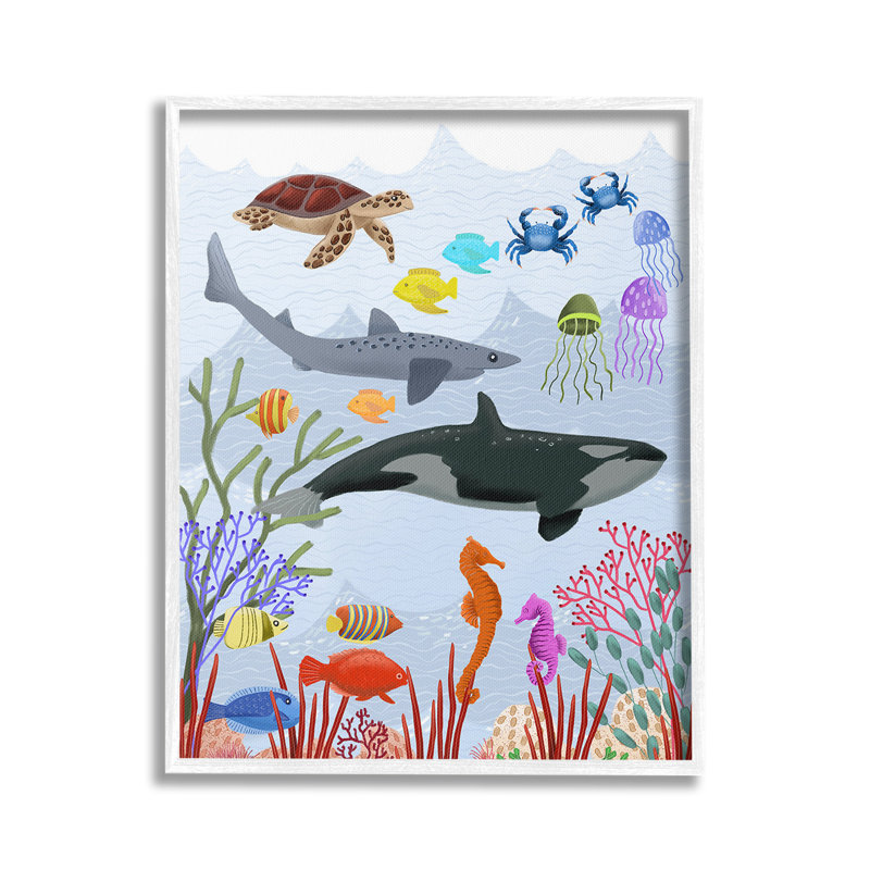 Art aquatique sous-marine par Regina Moore, H 30 po x l 24 po