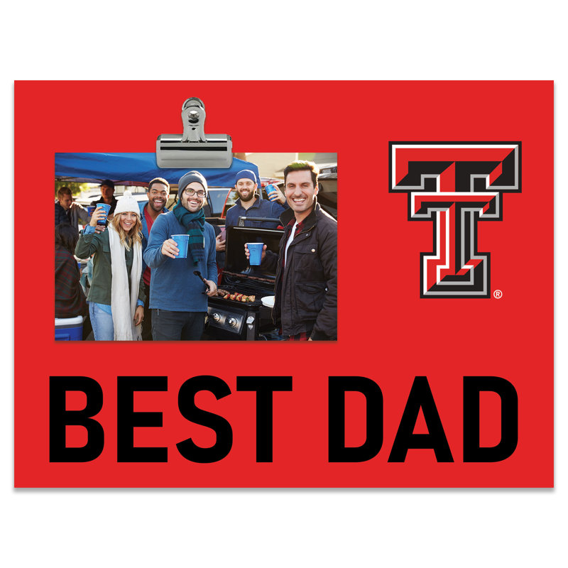Texas Tech University Bright Line - Best Dad Clip Frame