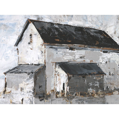 Abstracted Barn Scene I by Ethan Harper - Wrapped Canvas Print