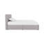 Lit plateforme tapissier capitonné à profil bas avec rangement Houchins-337335089-391569069