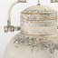 Industrial-style Hanging Light Fixture In Distressed White Finish, Rustic Pendant Ceiling Lamp Design