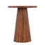  Table d'appoint en bois sculpté - Bois massif, finition naturelle et noire-919161034