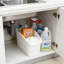 Rangement sous l'évier avec roulettes, 4 paniers de rangement pour armoire, armoire de cuisine, salle de bain et garde-manger, paniers de rangement en plastique multifonctionnels pour espaces étroits