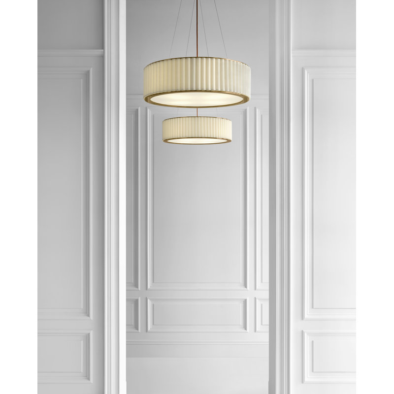 Ian K. Fowler Palati Large Hanging Shade, Hand-Rubbed Antique Brass