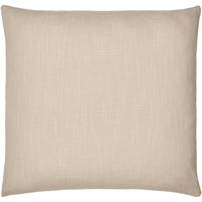 Coussin 100% coton Natalia, Brun clair, Bas