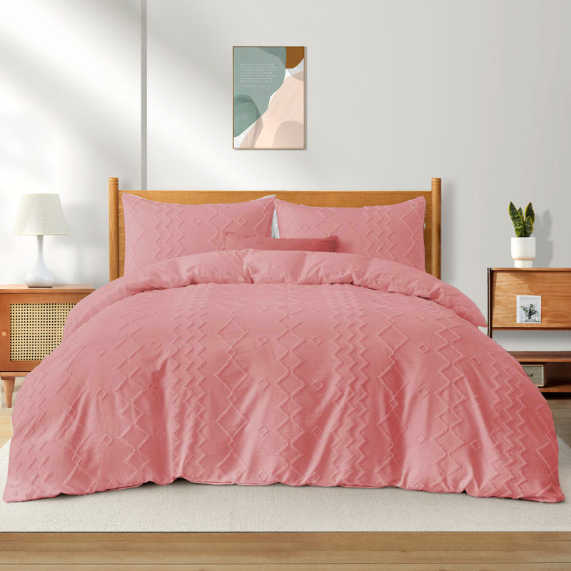 No Duvet Cover, King, Pink