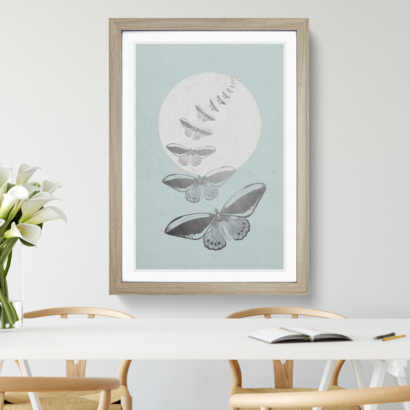 By the Light of the Moon - Picture Frame Painting, Oak Framed, 90cm H x 65cm W x 2cm D
