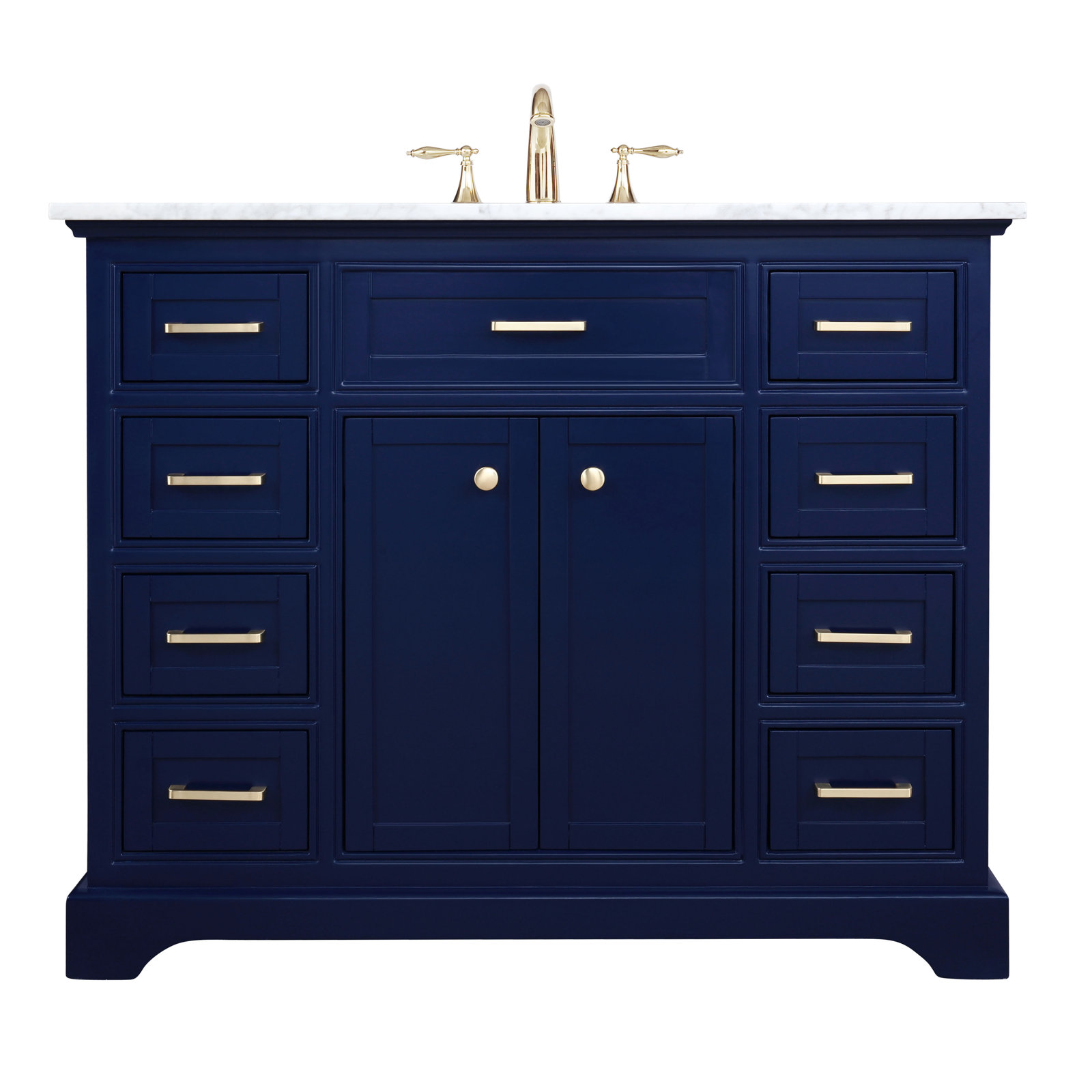 Hermes 42" Single Bathroom Vanity, Blue