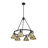 Felda 6 - Light Steel Dimmable Cone Chandelier-99998912-99998917