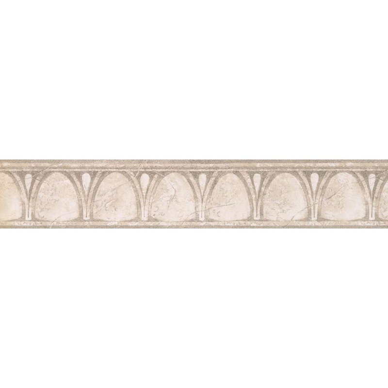 Bordure de papier peint L 15 pi x l 4 po Elianna, Beige
