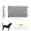 Barrière murale pour chien pliable