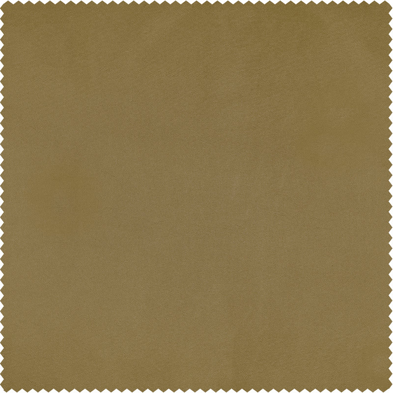 Rideau simple occultant et isolant en taffetas de soie avec passe-tringle Avedon, Épice dorée, L 50 po x L 96 po
