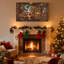 Noël, père Noël, liste de lecture, elfes, atelier, ensemble de 3 impressions sur toile-230008430