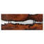 Abi-Rose Walnut Solid Wood Top Metal Base Dining Table