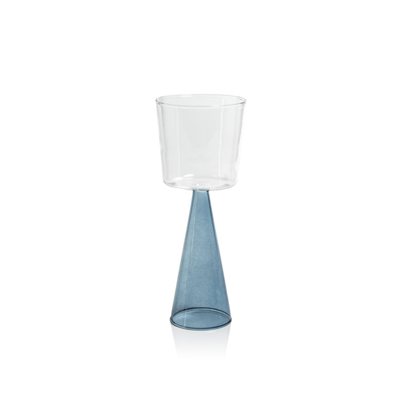 Monticello 9.81oz. White Wine Glass Set, 12.51 Oz, Blue