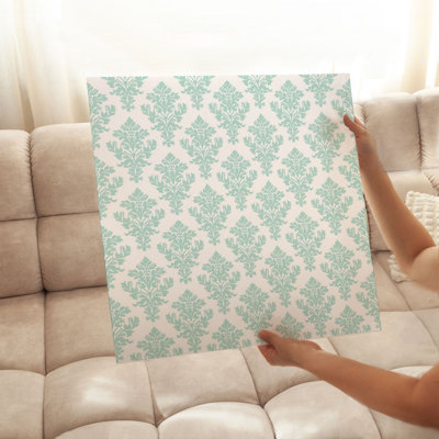 Abstract Mint I Modern Unframed Art Print