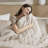 Neutral Polyester Queen Bedding Sets, Modern Style For Home