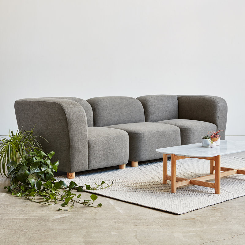 Circuit Modular 3-Pc Sofa, Huron Ivory Performance
