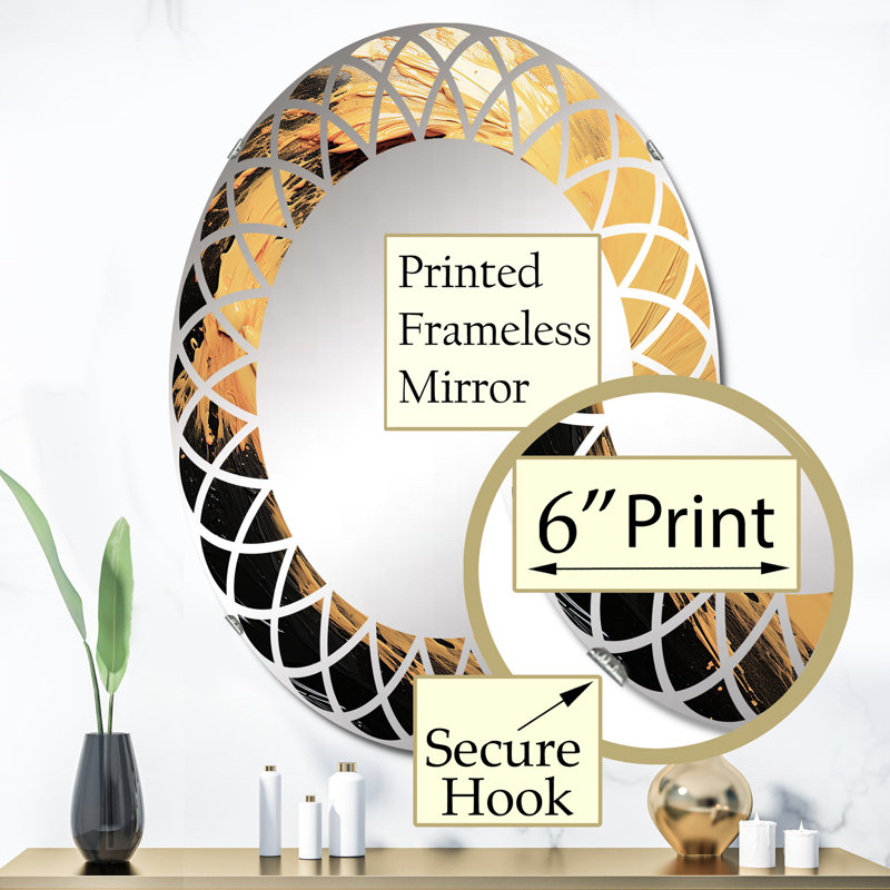Miroir mural Saponaria - Paysages ovales, 36 po x 24 po