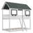 Bunk Bed With Roof, Window, Guardrail, Ladder-2063188064