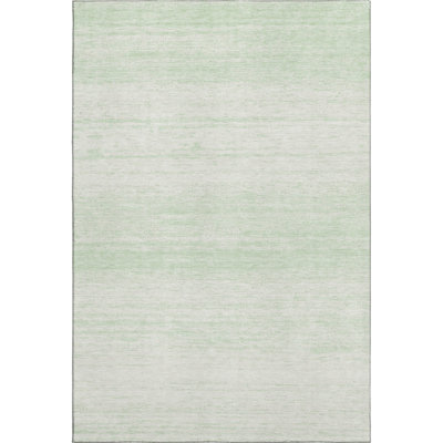 Premium Machine Washable Prisco Mint Rug