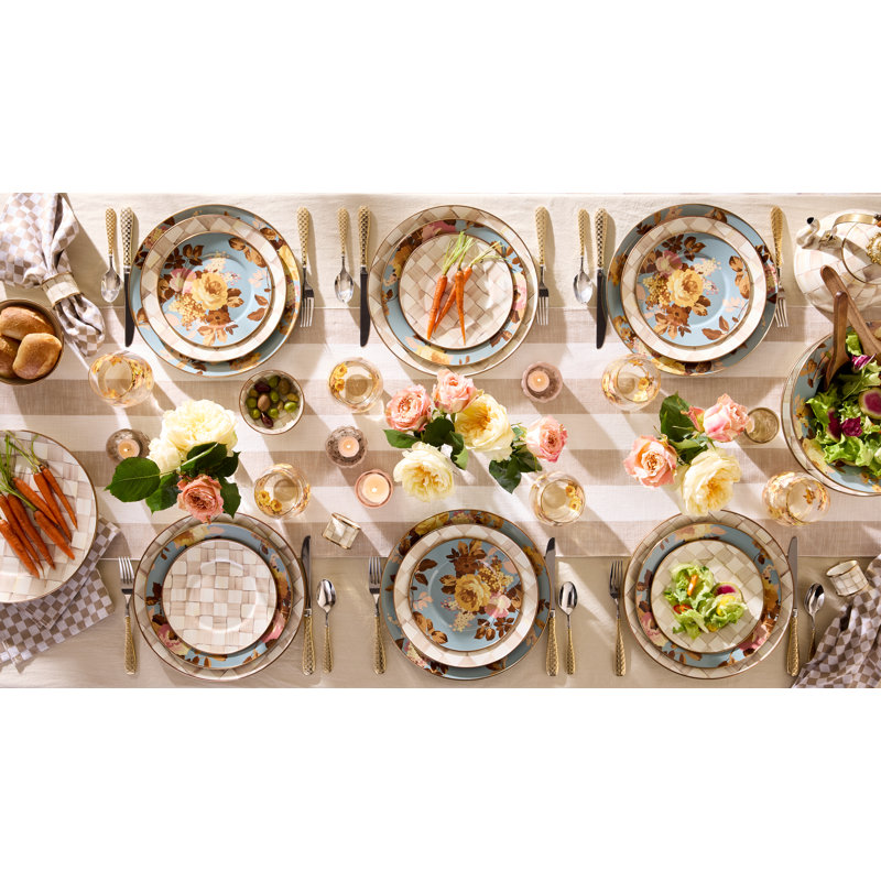 Wild Rose Charger/Plate, Slate