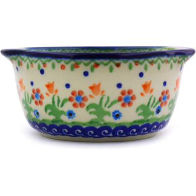 Spring Flowers Handmade Stoneware Teacup