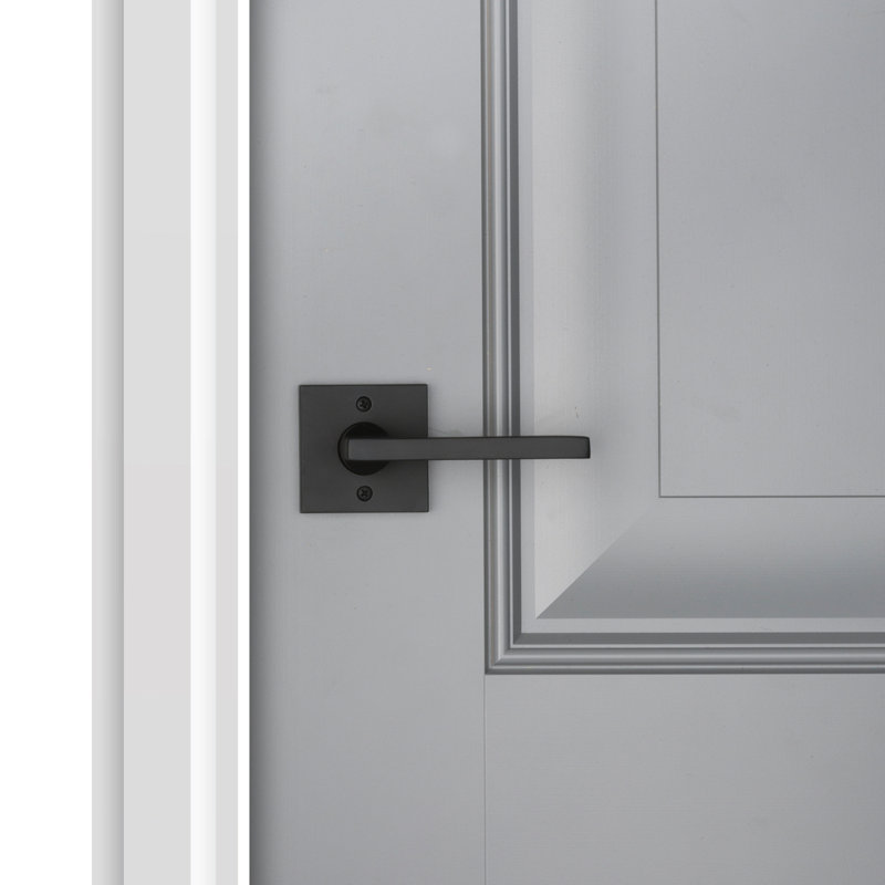 Satin Black Single Dummy Door Lever