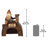 Garden Gnome Toad House Statue