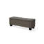 Banc de rangement en tissu
