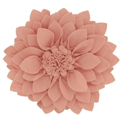 Fleur De Jardin Collection Floral Round Throw Pillow