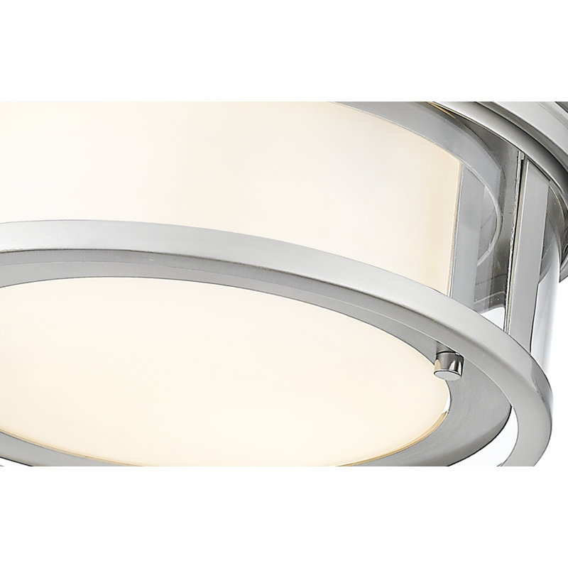 Sewickly Glass Flush Mount, Brushed Nickel