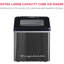 Frigidaire Countertop Stainless Steel Ice Maker with Transparent Window, Clear Ice Cube Maker, 40 lbs.-42662437
