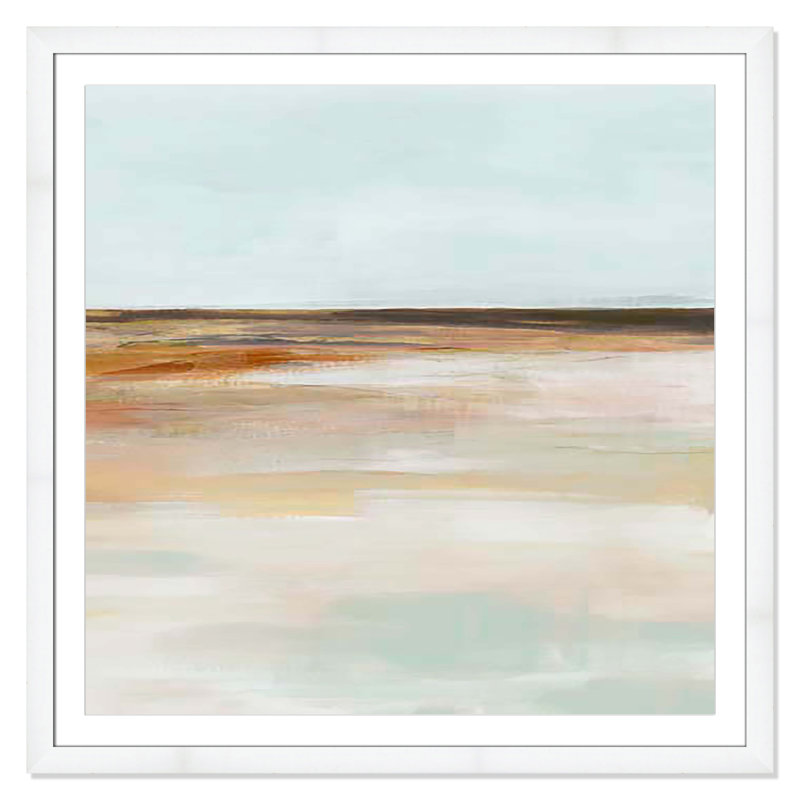 «Coastal Glades II» par Ian C, Encadrement cubique blanc, H 42,5 po x l 42,5 po x P 1,25 po