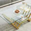 Table basse simple avec plateau en verre